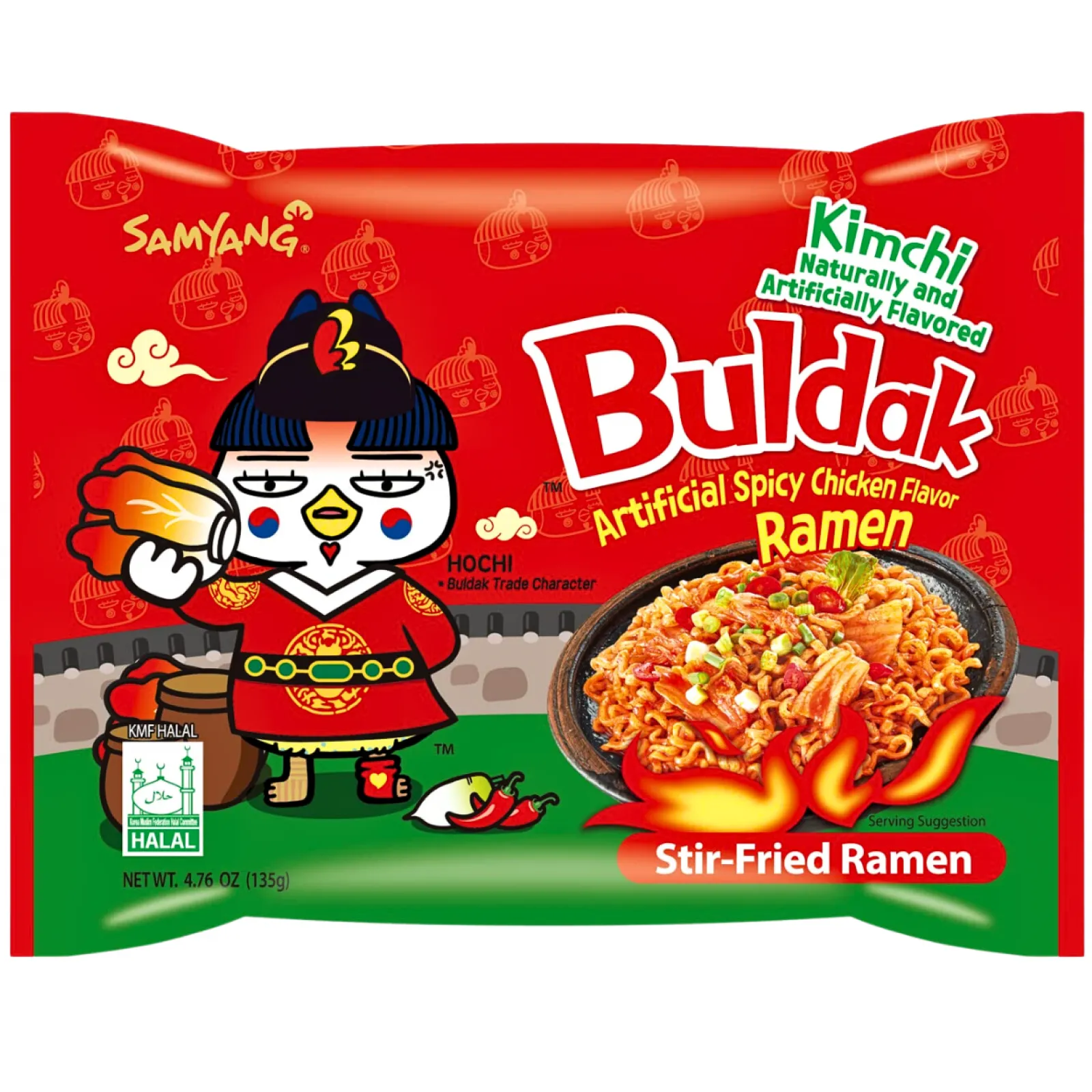 SAM YANG Hot Chicken Buldak Kimchi Ramen 40x135g KR