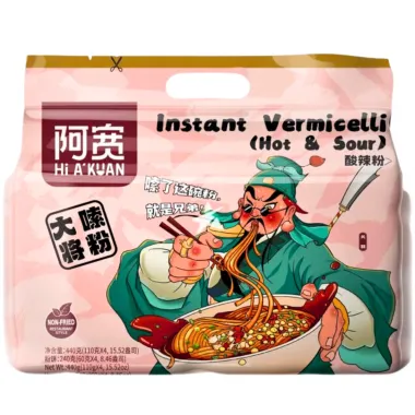 A-KUAN Instant Vermicelli (Sour Spicy) 12x4x110g CN