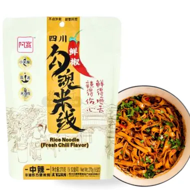 A-KUAN Rice Noodle Fresh Chili Flavor 20x310g CN