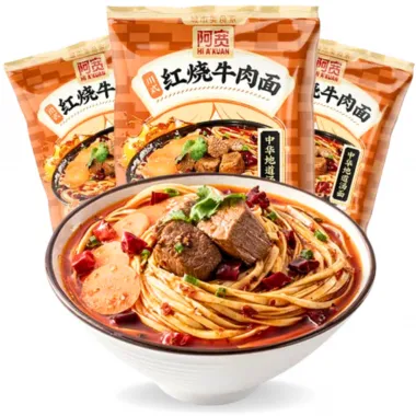 A-KUAN Spicy Braise Beef Noodles 20x105g CN
