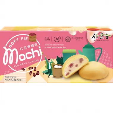 BAMBOO HOUSE Red Bean Mochi Soft Pie 24x120g TW