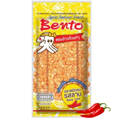 BENTO Snack Seafood Namprik Thai Orange 36x20g TH