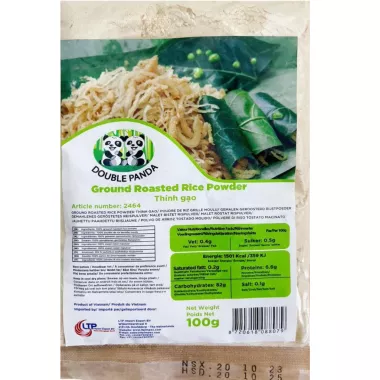 DOUBLE PANDA Ground Roasted Rice Powder: Thính Gạo 50x100g VN