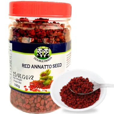 DOUBLE PANDA Red Annato Seeds: Hạt Điều Màu 30x100g VN