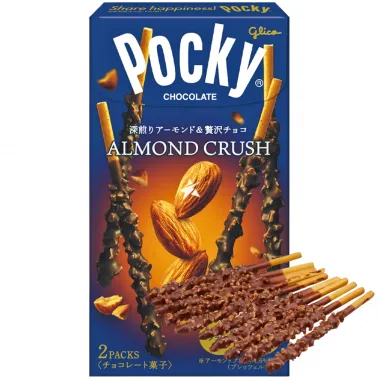 GLICO POCKY Chocolate Almond Crash 10x12x46.2g JP