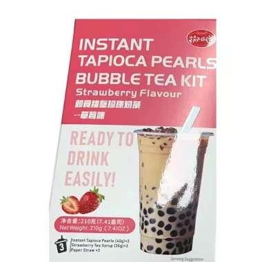 KLKW Instant Strawberry Tapioca Pearls 24x210g CN