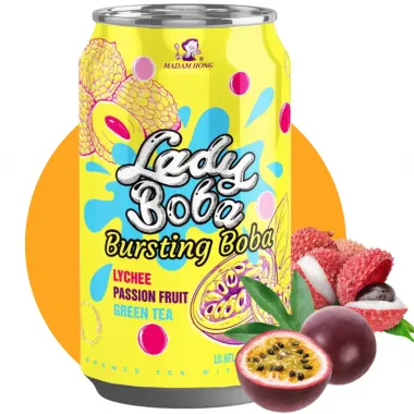 LADY BOBA Lychee & Passion Fruit Tea 24x320ml TW