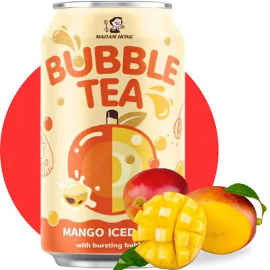 LADY BOBA Mango Iced Tea Bursting Bubble 24x320ml TW