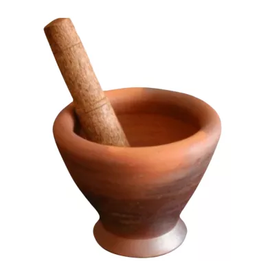 Lao Style Mortar With Pestle (L) 9
