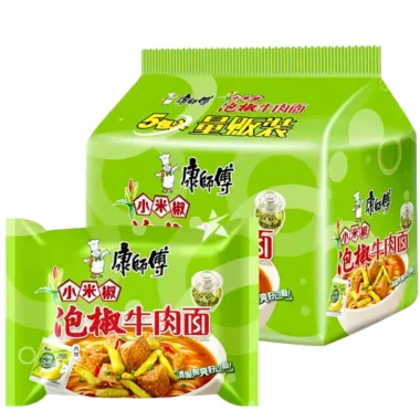 MR.KONG Beef Pickled Peppers Noodle  5x6x104g CN