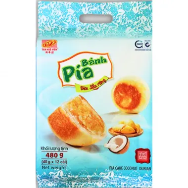TÂN HUÊ VIÊN Pia Cake - Coconut Durian 20x480g VN