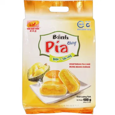 TÂN HUÊ VIÊN Pia Cake - Mung Bean Durian 20x480g VN