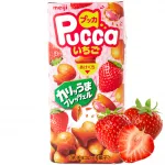 MEIJI Pucca Strawberry Biscuit (8x10)x39g JP