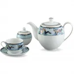 MINH LONG Camellia Blueline Tea Set 1.1L (C) VN