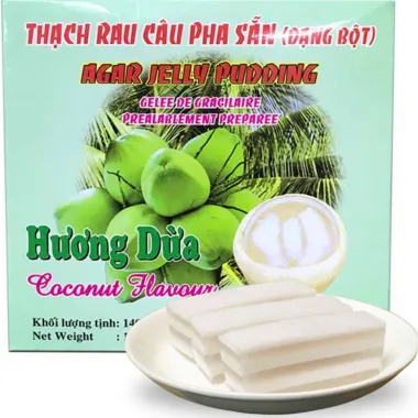 3K Agar Coconut Pudding: Thạch Rau Câu Dừa 60x140g VN