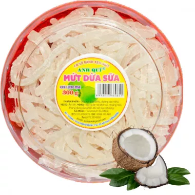 ANH QUI Preserved Sweet Coconut Mut Dua 25x300g VN