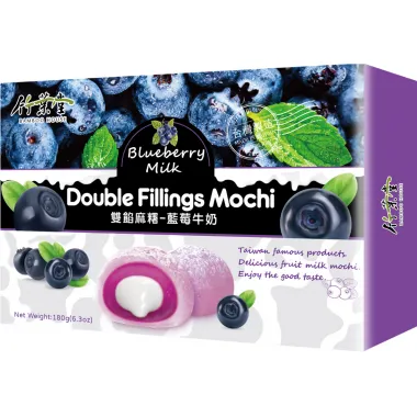 BAMBOO HOUSE Double Filling Mochi Blueberry 24x180g TW