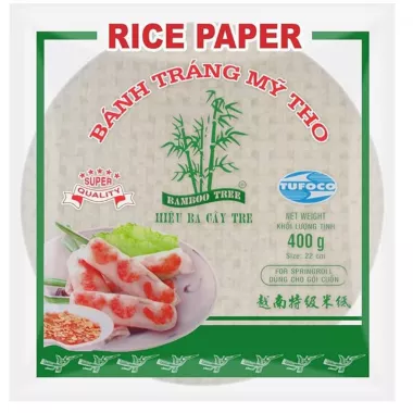 BAMBOO TREE Rice Paper 22cm For Springroll 36x400g VN