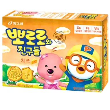 BINGGRAE Pororo Yellow Biscuits 20x25g KR