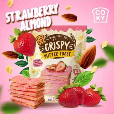 COKY Crispy Toast Strawberry Almond 25x80g TH