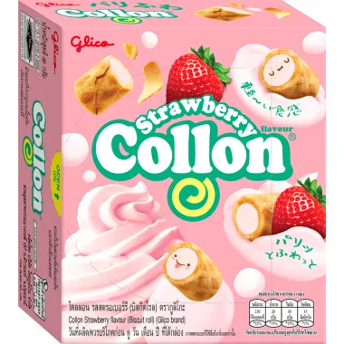 COLLON Strawberry Biscuit Roll 12x10x46g TH