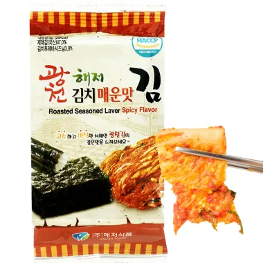 HAEJEO Kimchi Roasted Seasoned Laver 24x12g KR