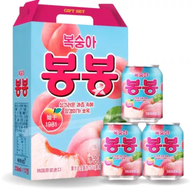 HAITAI Peach Juice 24x340ml KR