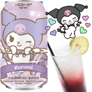 HIGHUP Kuromi Grape Sparkling Ramune 24x330ml TW