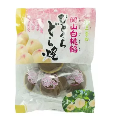 ICHIEIFOODS Dorayaki Peach & Bean 72x115g JP