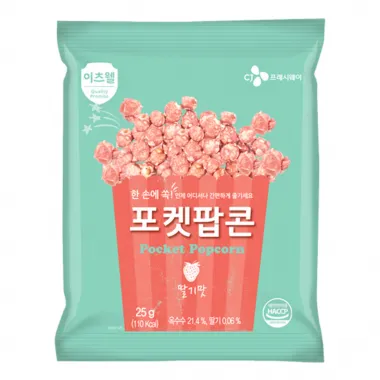IT'S WELL Strawberry Pocket Popcorn 30x25g KR