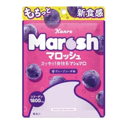 KANRO Grape Soda Marshmallow 6x12x50g JP