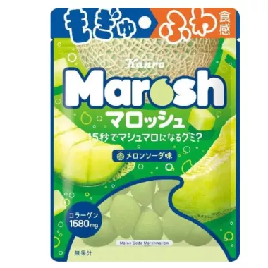 KANRO MAROSH Melon Soda Gummy 6x12x46g JP