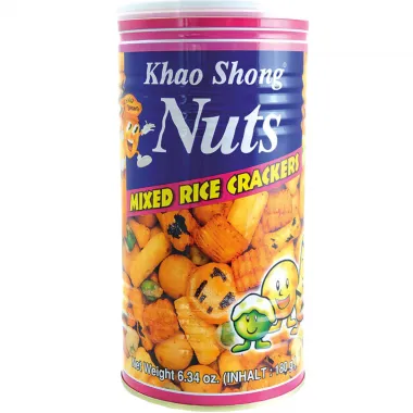 KHAO SHONG Premium Mixed Rice Crackers 24x180g TH