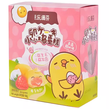 LEMANFEN Egg Shaped Cake (Strawberry) 24x188g CN