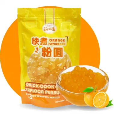 KLKW Quick-Cook Tapioca Pearls Orange 30x250g CN