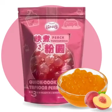 KLKW Quick-Cook Tapioca Pearls Peach 30x250g CN