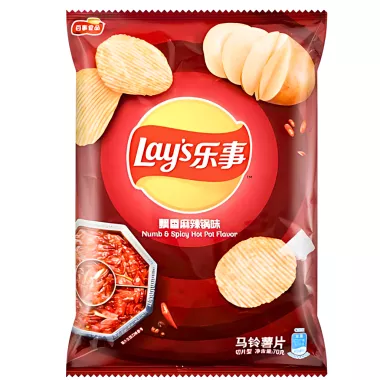 LAYS Numb & Spicy Hot Pot Snack 50x40g CN