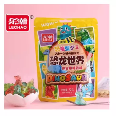 LE CHAO Dinosaur Gummy 60x72g CN