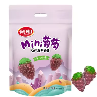 LE CHAO Grape Soft Candy 60x72g CN