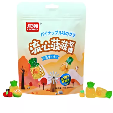 LE CHAO Pineapple Soft Candy 60x72g CN