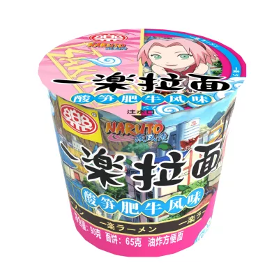 LE Sour Bamboo Shoot & Beef Flavor Instant Noodle 12x90g CN