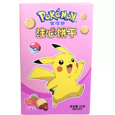 LEDA Pokemon Strawberry Biscuits 48x52g CN