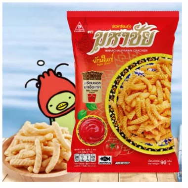 MAHACHAI Crispy Cracker With Tomato Sauce 36x90g TH