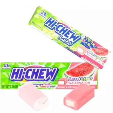 MORINAGA HI-CHEW Sour Watermelon Chewing Gum 12x12x58g JP