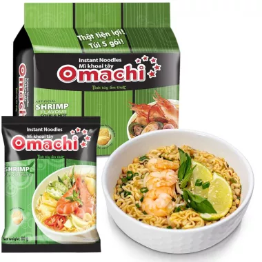 OMACHI Hot & Sour Shrimp Flavor Potato Noodle 2x30x79g VN