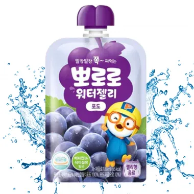 PALDO Pororo Grape Water Jelly 40x120ml KR