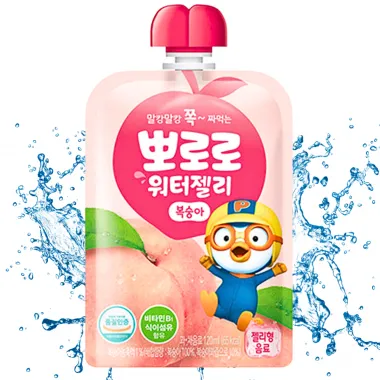 PALDO Pororo Peach Water Jelly 40x120ml KR