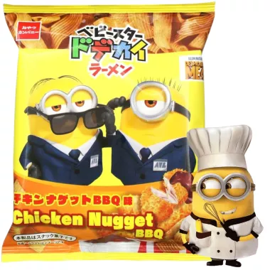 OYATSU BBQ Chicken Flavor Minion Ramen Snack 12x2x60g JP