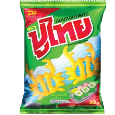 PUTHAI Crispy Snack Seaweed Flavour 18x60g TH