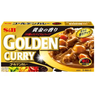 S&B Golden Curry Spicy 60x198g JP